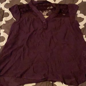 Purple and lace shirt